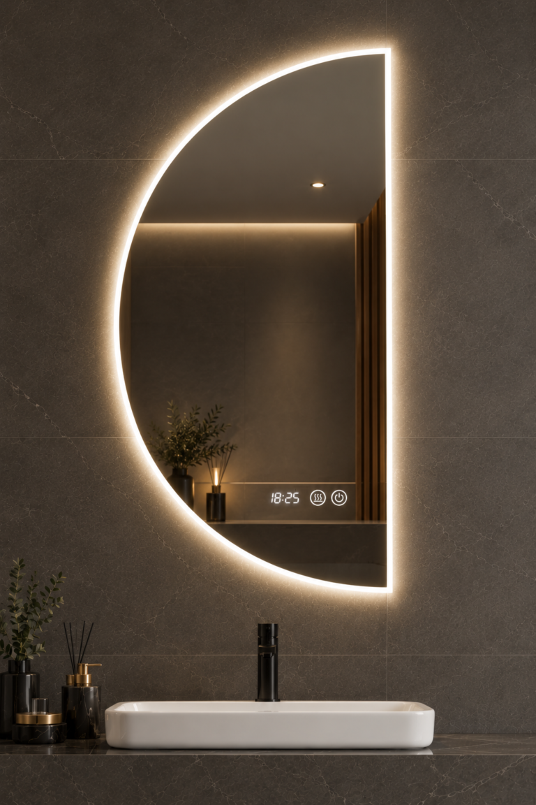 Miroir LED demi-lune (variante)