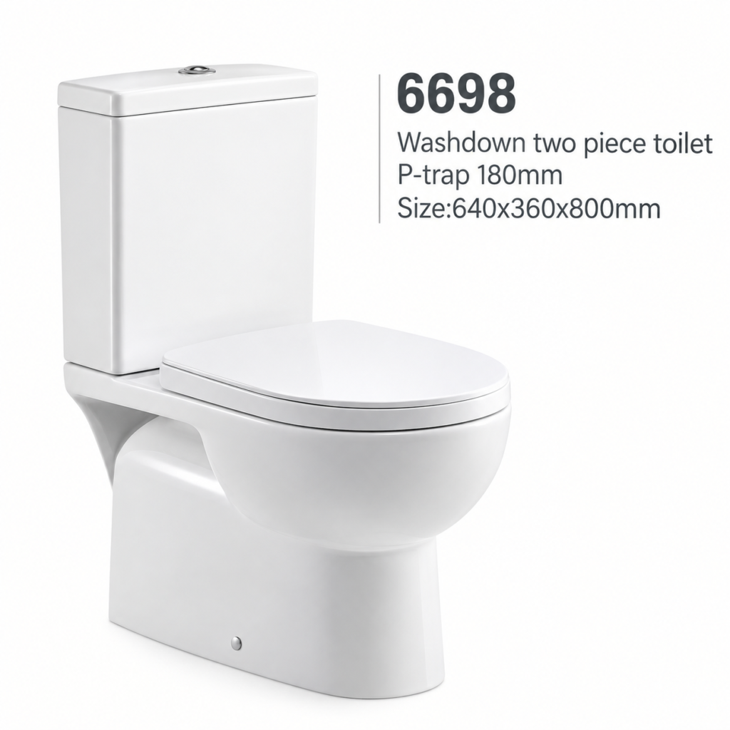 WC à poser deux pièces, réservoir bas