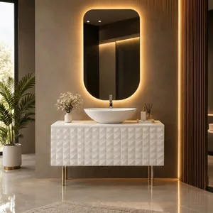 Meuble de salle de bain moderne avec vasque